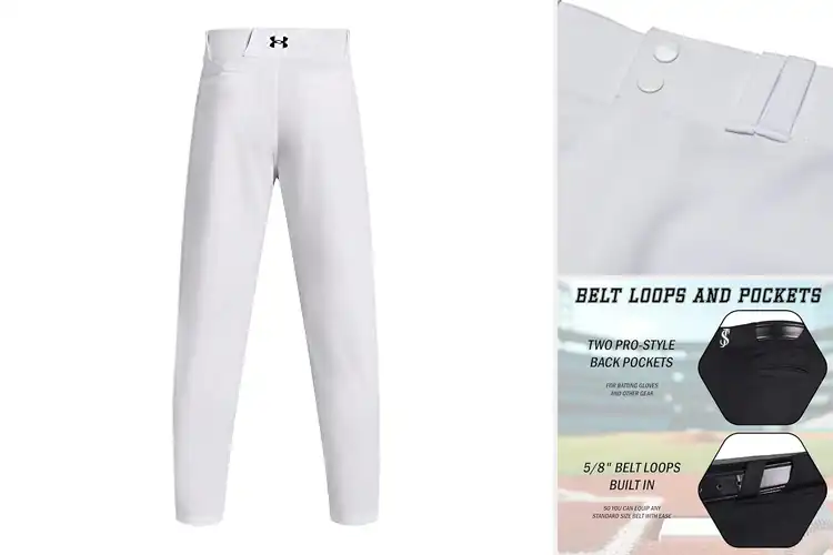 Detailed view of Best 100 Percent Polyester Double Knit Baseball Pant