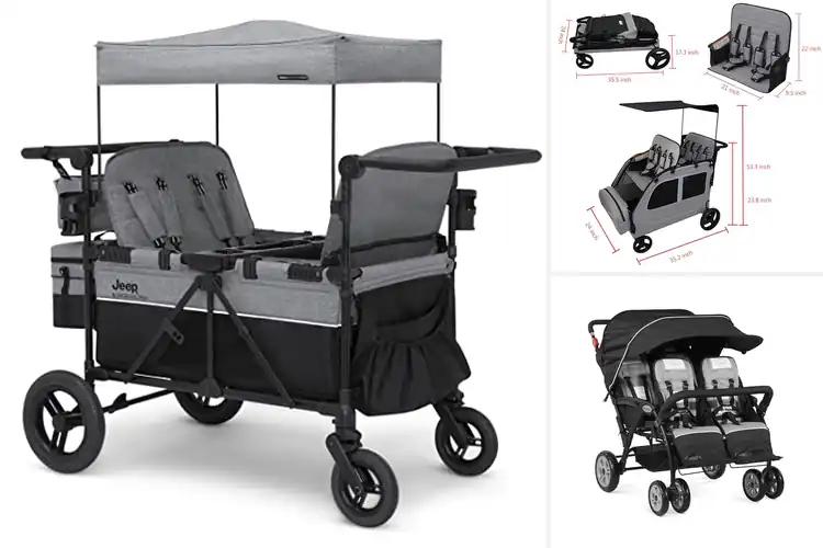 Detailed view of Best 4-Seat Strollers: Top Picks for Family Adventures