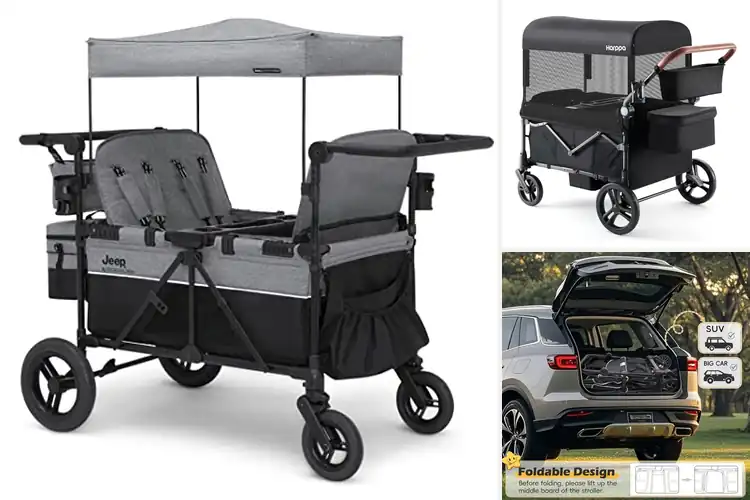 Detailed view of Best 4-Seater Stroller Wagons