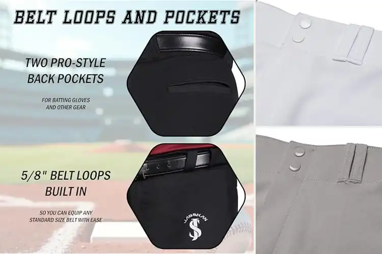Detailed view of Best Double Layered Knee Baseball Pant