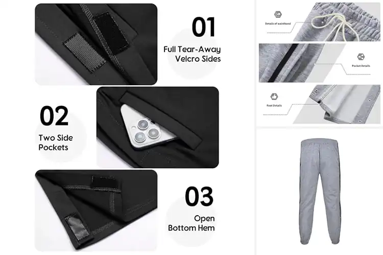 Detailed view of Best Double Snap Closure Pants