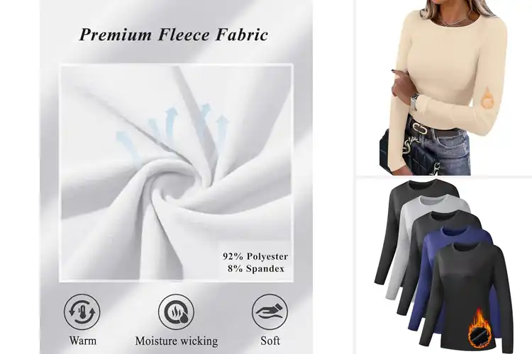 Detailed view of Best Fleece Lined Long Sleeve Shirts