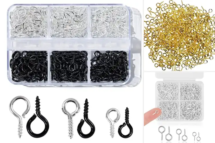 Detailed view of Best Mini Screw Eye Hooks for Crafts