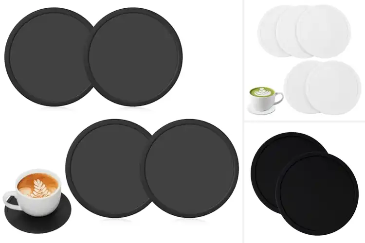 Detailed view of Best Non Slip Tea Drawer Coasters