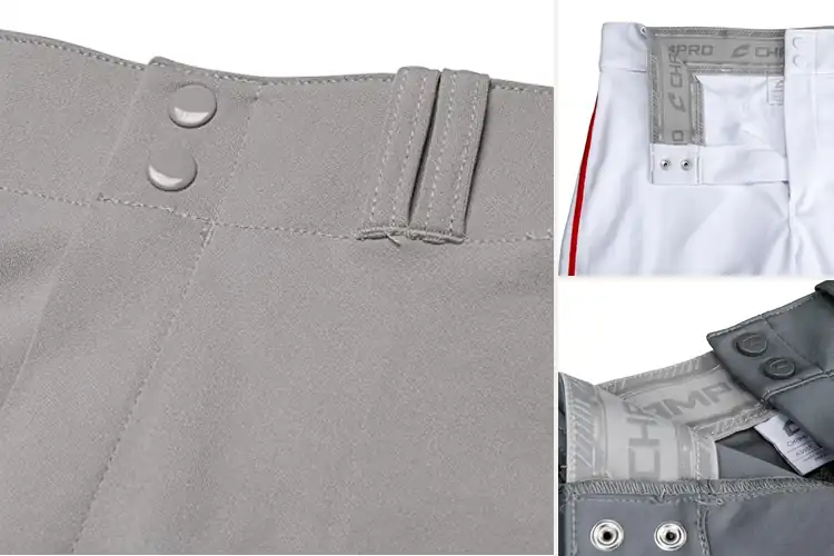 Detailed view of Best Open Bottom Baseball Pant
