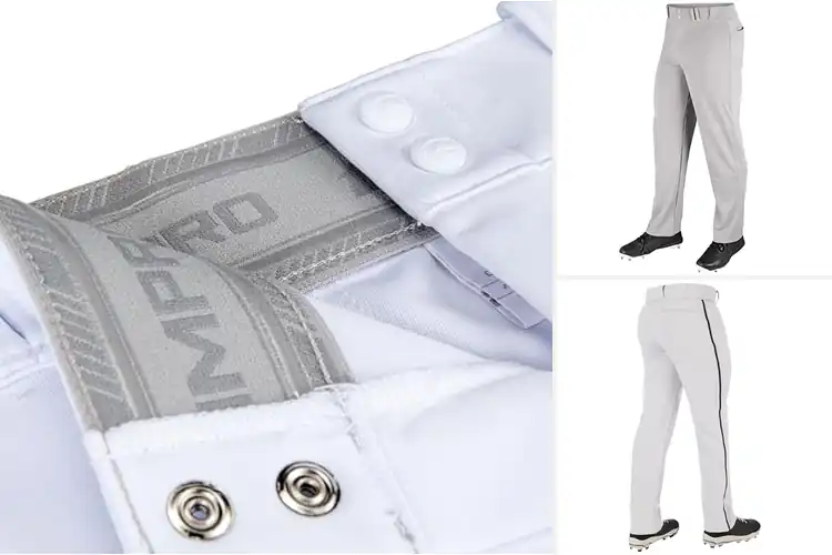 Detailed view of Best Open Bottom Baseball Pants