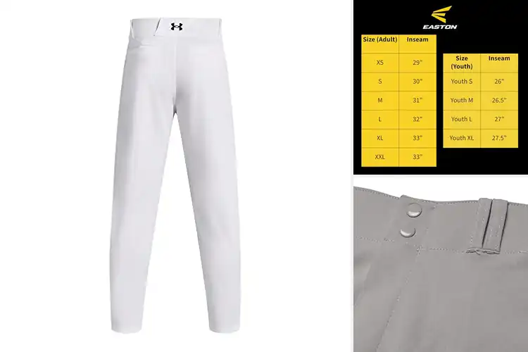 Detailed view of Best Outdoor Baseball Pants