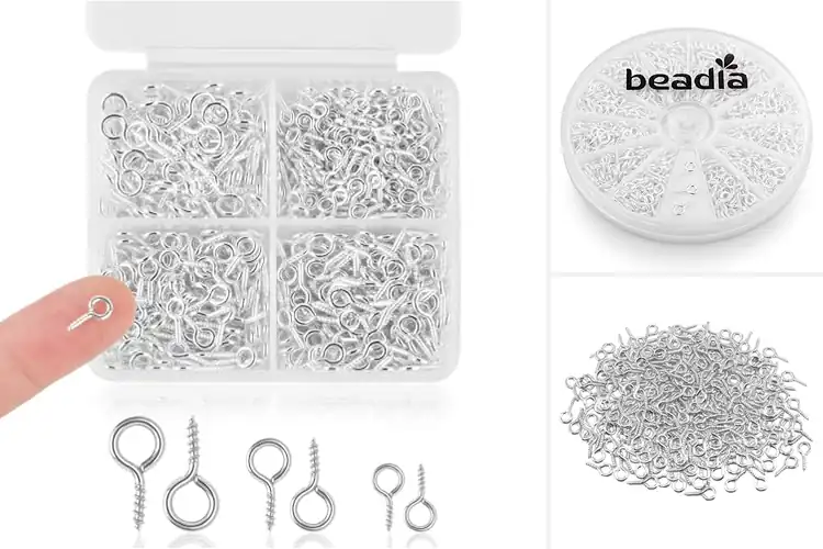 Detailed view of Best Silver Plated Screw Eyes For Durable Jewelry