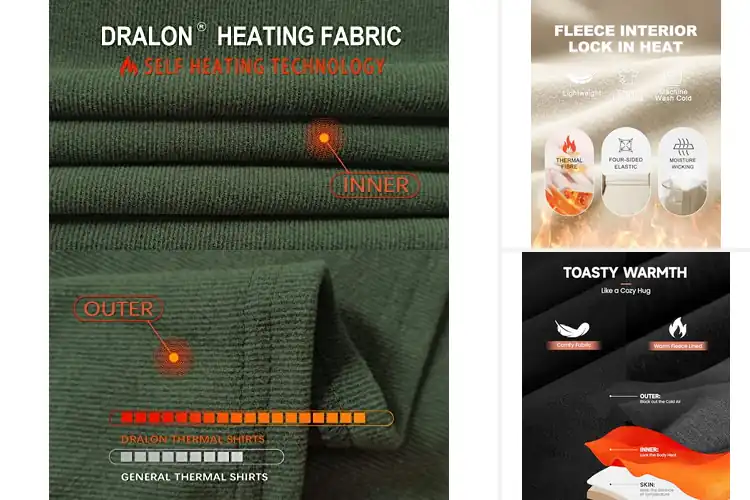 Detailed view of Best Ultra Warm Fleece Lining Tops