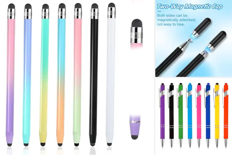 Detailed view of Best Value 2 In 1 Stylus With Extra Tips