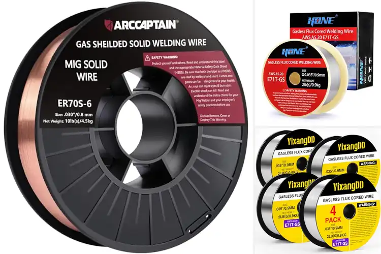 Detailed view of Best Welding Performance Wires: Smooth Feeds & Strong Welds
