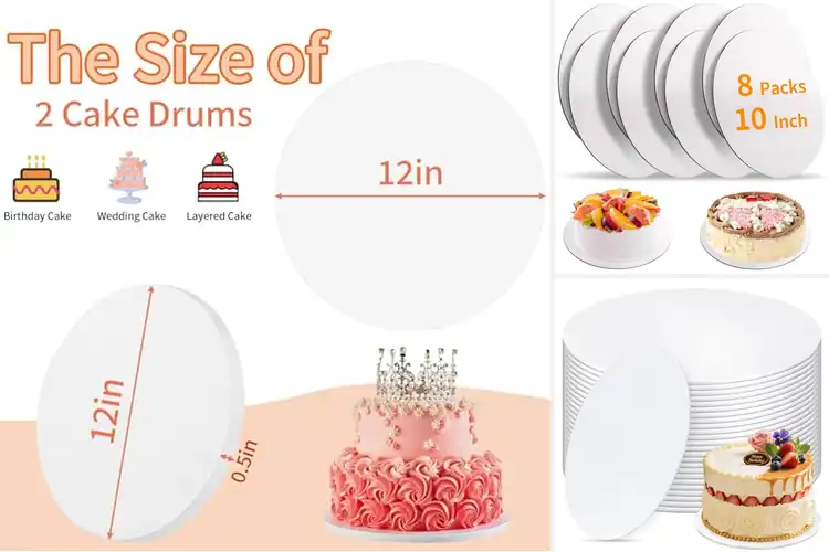 Detailed view of Best White Cake Boards